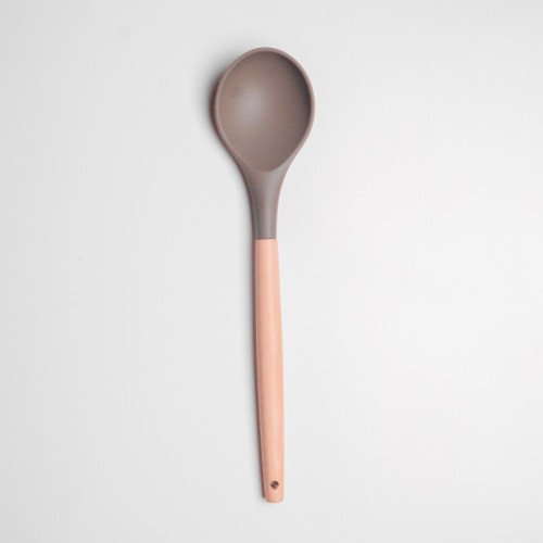 Mellow Brown Silicone Kitchen Utensil Set 6