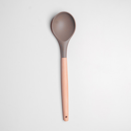 Mellow Brown Silicone Kitchen Utensil Set 6