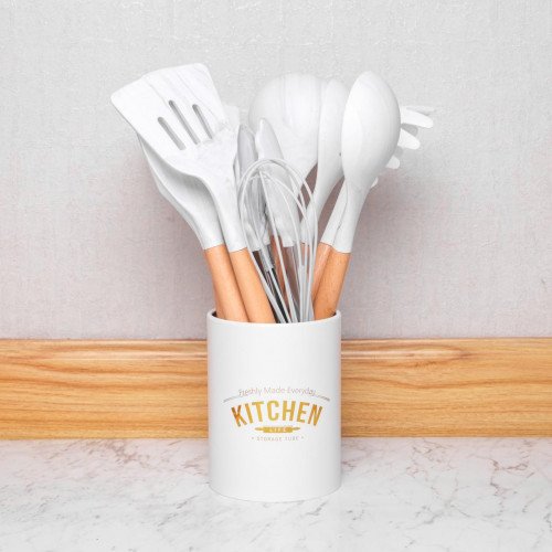 Frost White Silicone Kitchen Utensil Set