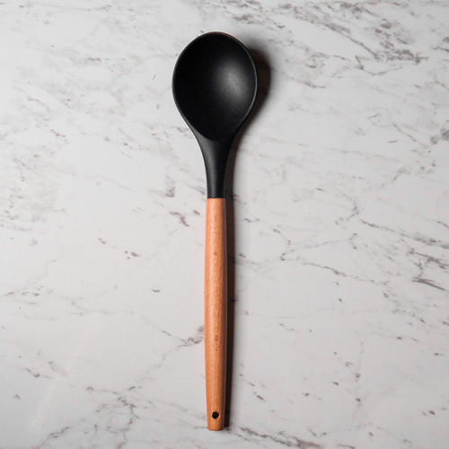 Bold Black Silicone Kitchen Utensil Set 5