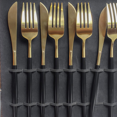 Athens Black 16pcs Cutlery Gift Set 2