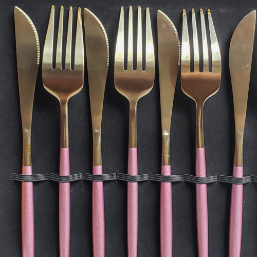 Fuscia Pink 16pcs Cutlery Gift Set 2