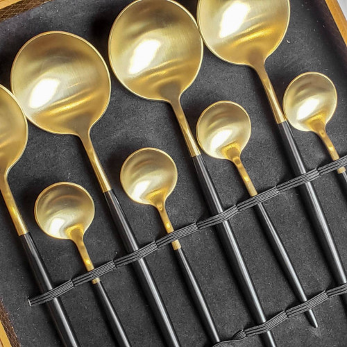 Athens Black 24pcs Cutlery Gift Set 3