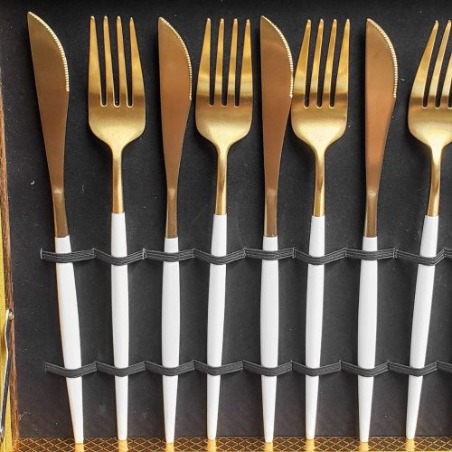 Ivory Gold 24pcs Cutlery Gift Set 3