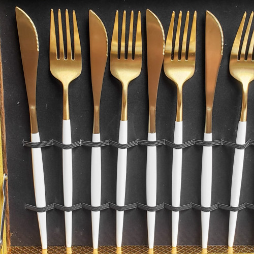 Ivory Gold 24pcs Cutlery Gift Set 3