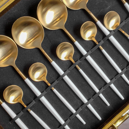 Ivory Gold 24pcs Cutlery Gift Set 4