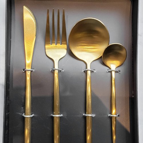 Luxury Gold 4pcs Cutlery Gift Set 2