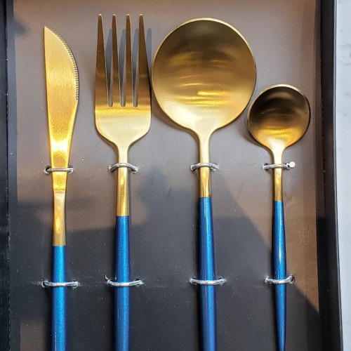 Azure Blue 4pcs Cutlery Gift Set 2