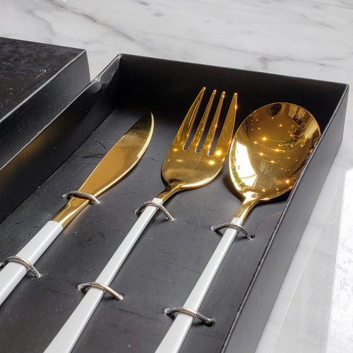 Swish Gold 3pcs Cutlery Gift Set 2