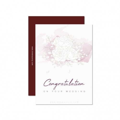 Wedding Congratulations White Greeting Card