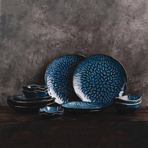 Blue Veins Series Dinnerware Set