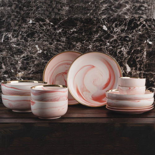 Marble Blush Series Dinnerware Set