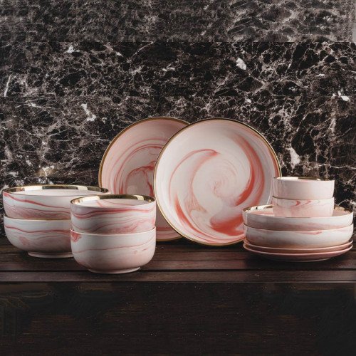 Marble Blush Series Dinnerware Set