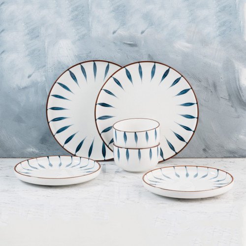 Meiji Blue Leaf Series Dinnerware Set