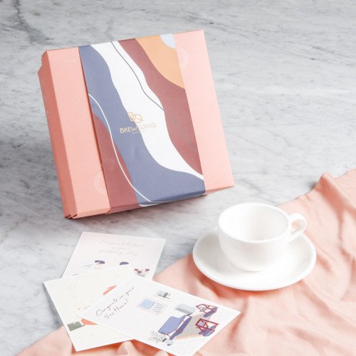 Blissful Set Pink ft. Brew Cup 150cc White