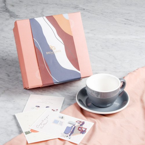 Blissful Set Pink ft. Brew Cup 250cc Grey