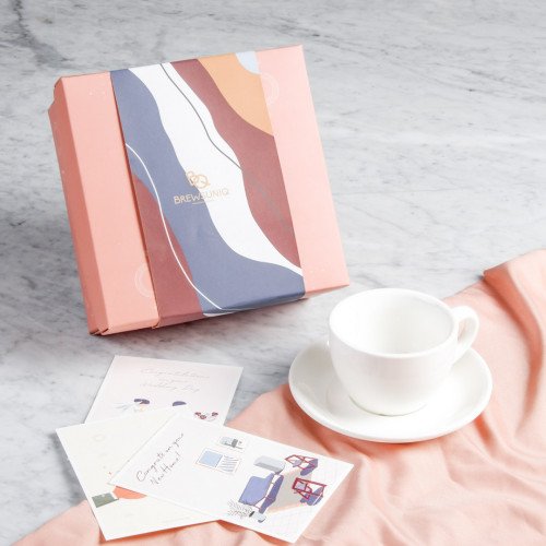 Blissful Set Pink ft. Brew Cup 250cc White