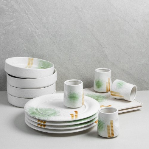 White Serene Dinnerware Set