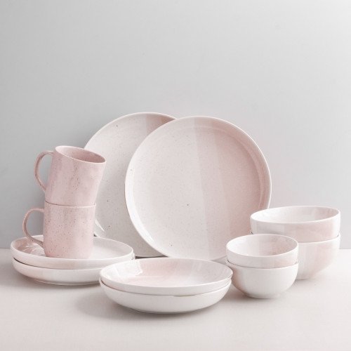 Crepe Pink Dinnerware Set