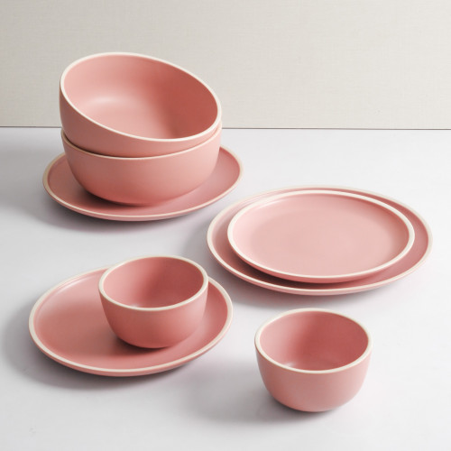 Whimsical Pink Dinnerware Set