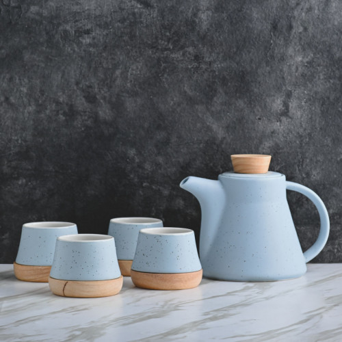 Duquet Tea Set BL03 Daisy Blue