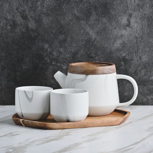 Duquet Tea Set MB05 Marble Art