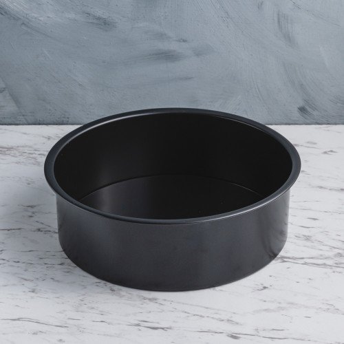 Baking Tray Deep Round Black 8"