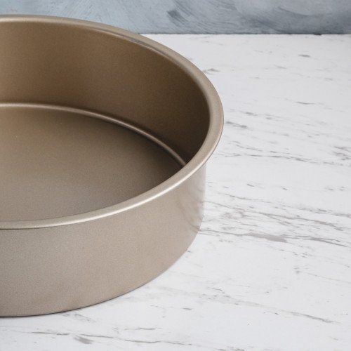 Baking Tray Deep Round Rose Gold 8" 4