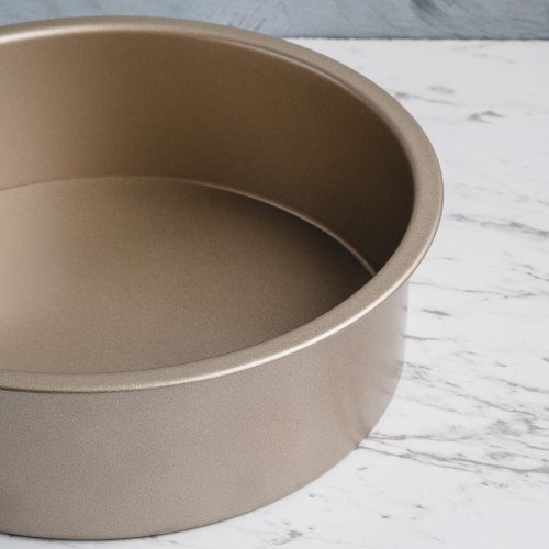 Baking Tray Deep Round Rose Gold 10" 4