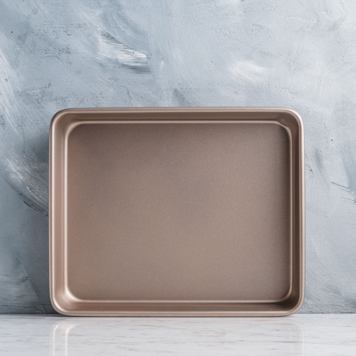 Baking Tray Deep Rectangular Rose Gold 11" 2