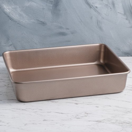 Baking Tray Deep Rectangular Rose Gold 13"
