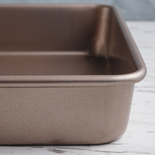 Baking Tray Deep Rectangular Rose Gold 13" 2