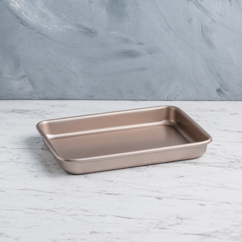 Baking Tray Deep Rectangular Rose Gold 9"