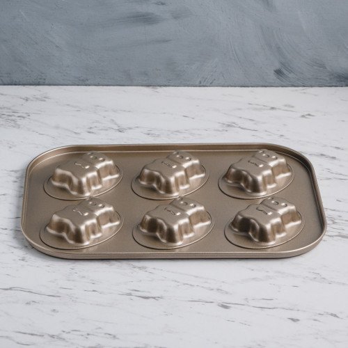 6pcs Cartoon Art Baking Mould - Teddy Bears 2