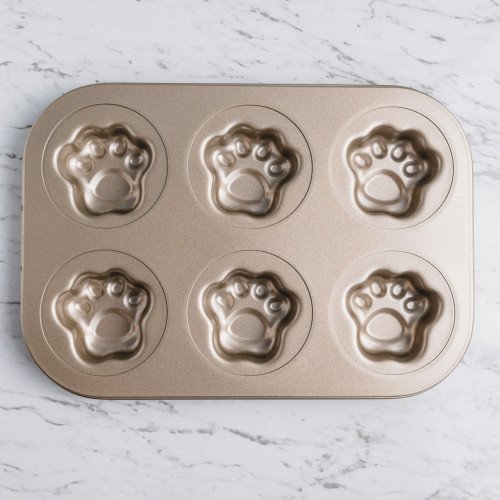 6pcs Cartoon Art Baking Mould - Cat Paws