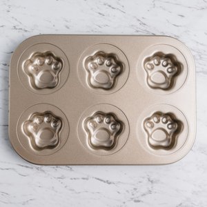 6pcs Cartoon Art Baking Mould - Cat Paws
