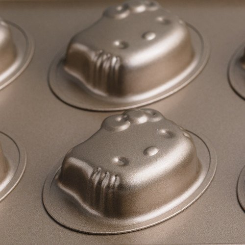 6pcs Cartoon Art Baking Mould - Kitty Heads 3