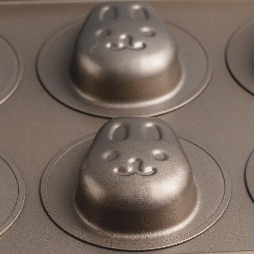 6pcs Cartoon Art Baking Mould - Rabbit Heads 2