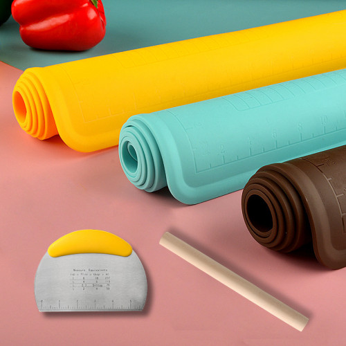 Silicone Baking Mat Set Large Blue 4