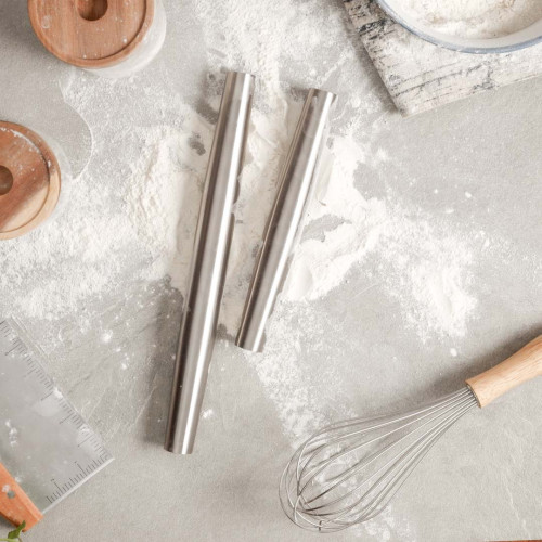 Stainless Steel French Rolling Pin 12" 4
