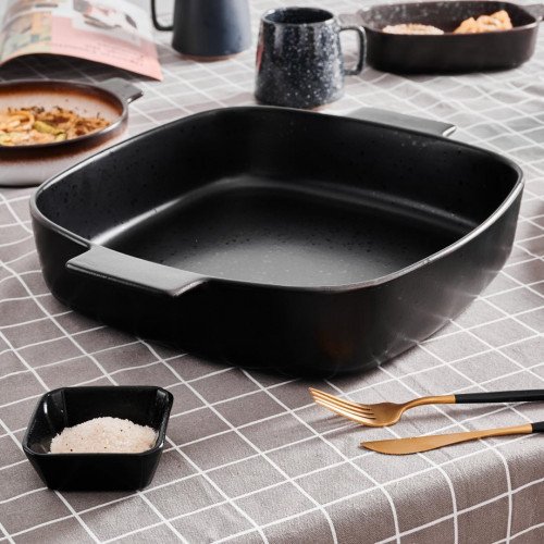 Sango Black Medium Square Baker 31.4 x 31.4cm 4