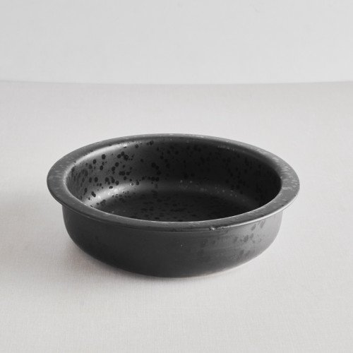 Sango Black Round Pie Plate 16.6cm