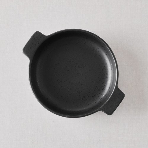 Sango Black Round Eared Dish 17.2cm 4