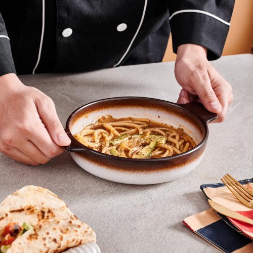 Sango Radiance Round Eared Dish 17.2cm 5