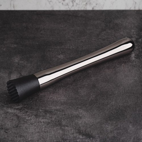 Stainless Steel Cocktail Muddler Black