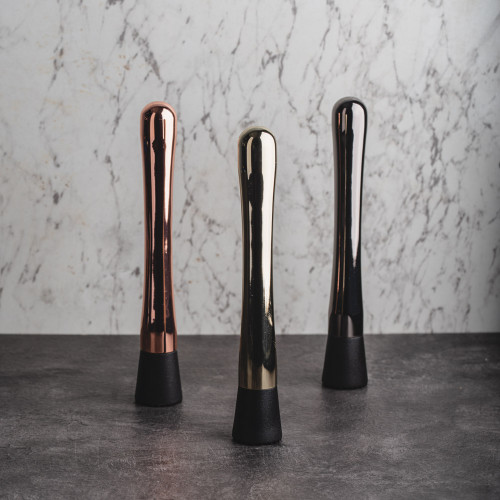 Stainless Steel Cocktail Muddler Black 4