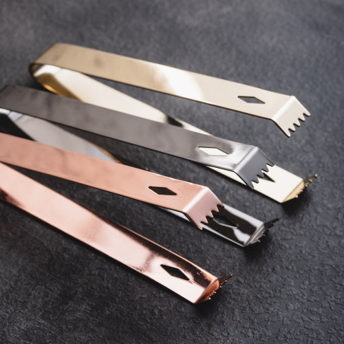 Stainless Steel Ice Tong Gold 6