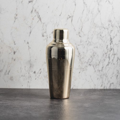 Classic Cobbler Cocktail Shaker 400ml Gold