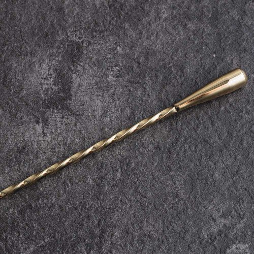 12 inches Cocktail Mixing Spoon Gold 2