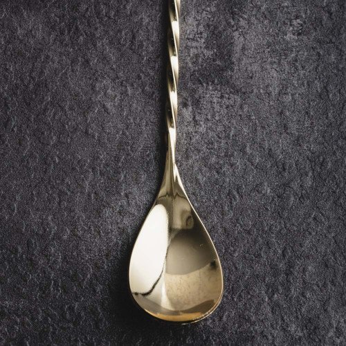 12 inches Cocktail Mixing Spoon Gold 3